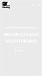 Mobile Screenshot of giorgioromaniwoodturning.it